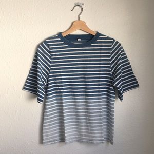 Uniqlo | Striped Gradient Cropped Tee